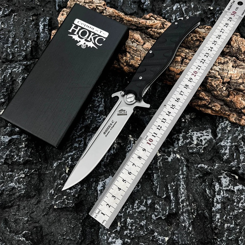 Tactical Russian Finka NKVD The D2 Folding Knife For Hunting And Camping